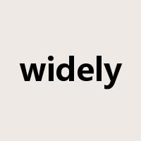 widely是什么意思