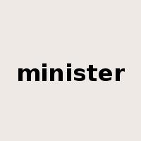 minister是什么意思