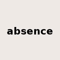 absence是什么意思