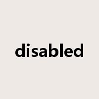 disabled是什么意思