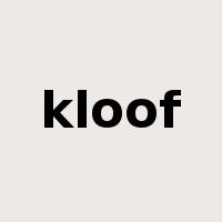 kloof是什么意思