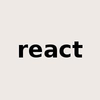 react是什么意思