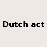 Dutch act是什么意思