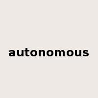 autonomous是什么意思