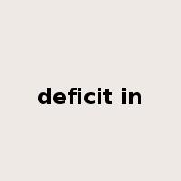 deficit in是什么意思