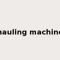 hauling machine是什么意思