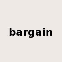 bargain是什么意思