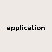 application是什么意思