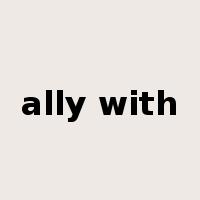 ally with是什么意思