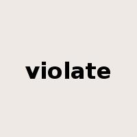 violate是什么意思