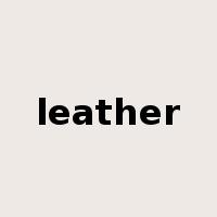 leather是什么意思