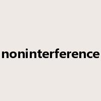 noninterference是什么意思