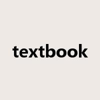 textbook是什么意思