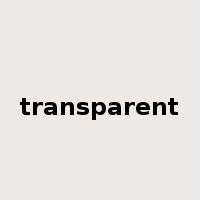 transparent是什么意思