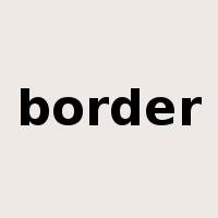 border是什么意思