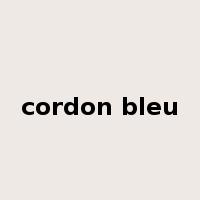 cordon bleu是什么意思