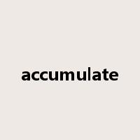 accumulate是什么意思