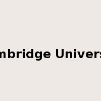 Cambridge University是什么意思