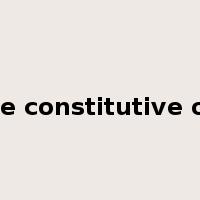 be constitutive of是什么意思