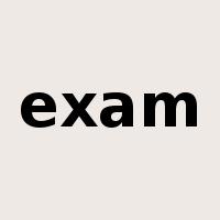 exam是什么意思