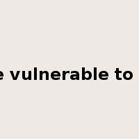 be vulnerable to ...是什么意思