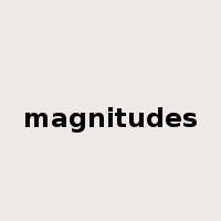 magnitudes是什么意思