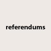 referendums是什么意思