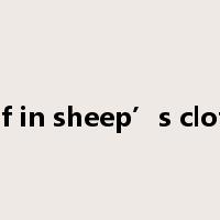 a wolf in sheep’s clothing是什么意思