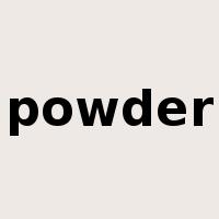 powder是什么意思