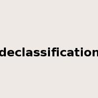 declassification是什么意思