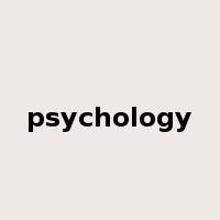 psychology是什么意思