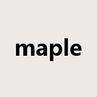 maple是什么意思