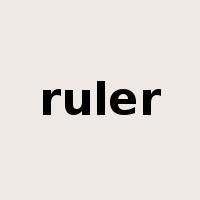 ruler是什么意思