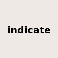 indicate是什么意思