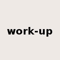 work-up是什么意思