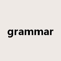 grammar是什么意思