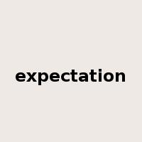 expectation是什么意思