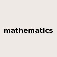 mathematics是什么意思