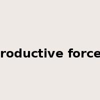 productive forces是什么意思