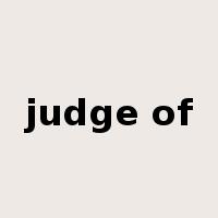 judge of是什么意思