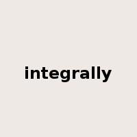 integrally是什么意思