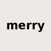 merry是什么意思