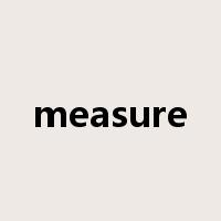 measure是什么意思