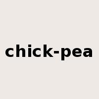 chick-pea是什么意思