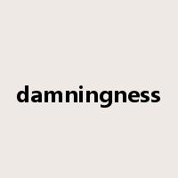 damningness是什么意思