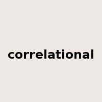 correlational是什么意思