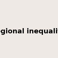 regional inequality是什么意思