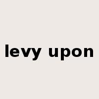 levy upon是什么意思