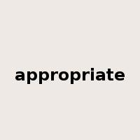 appropriate是什么意思