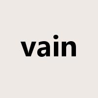 vain是什么意思